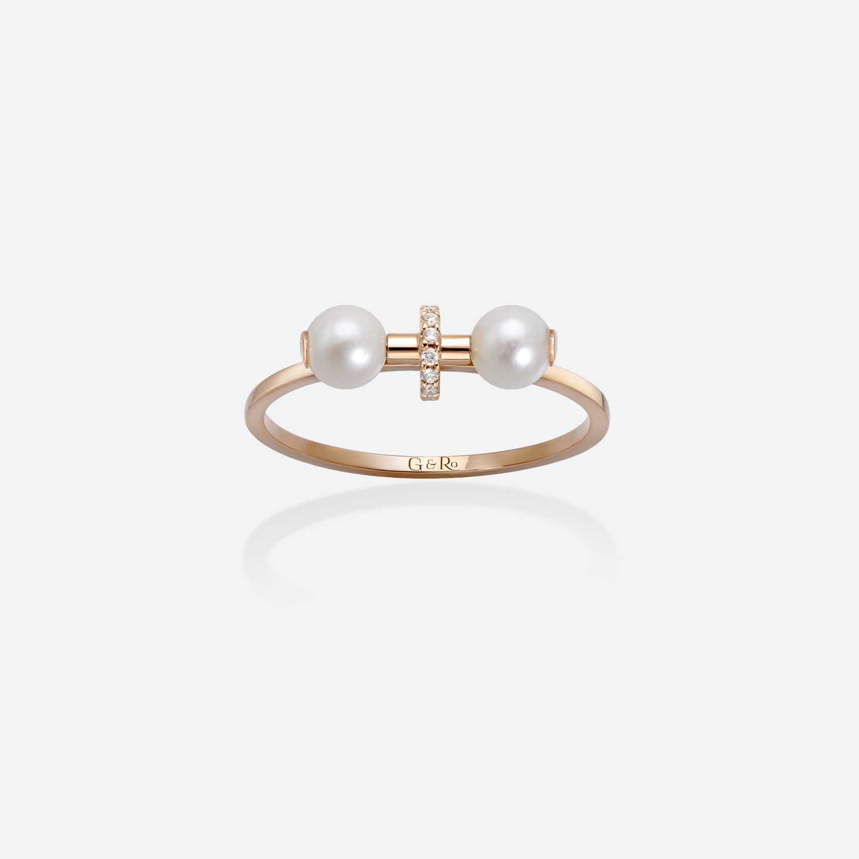 Gold&roses ANILLO PEARLS AV. BAND