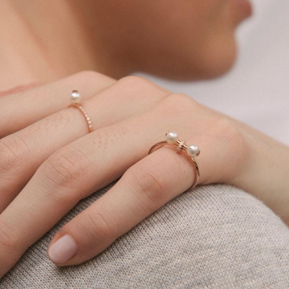 Gold&roses ANILLO PEARLS AV. BAND Mejor oferta