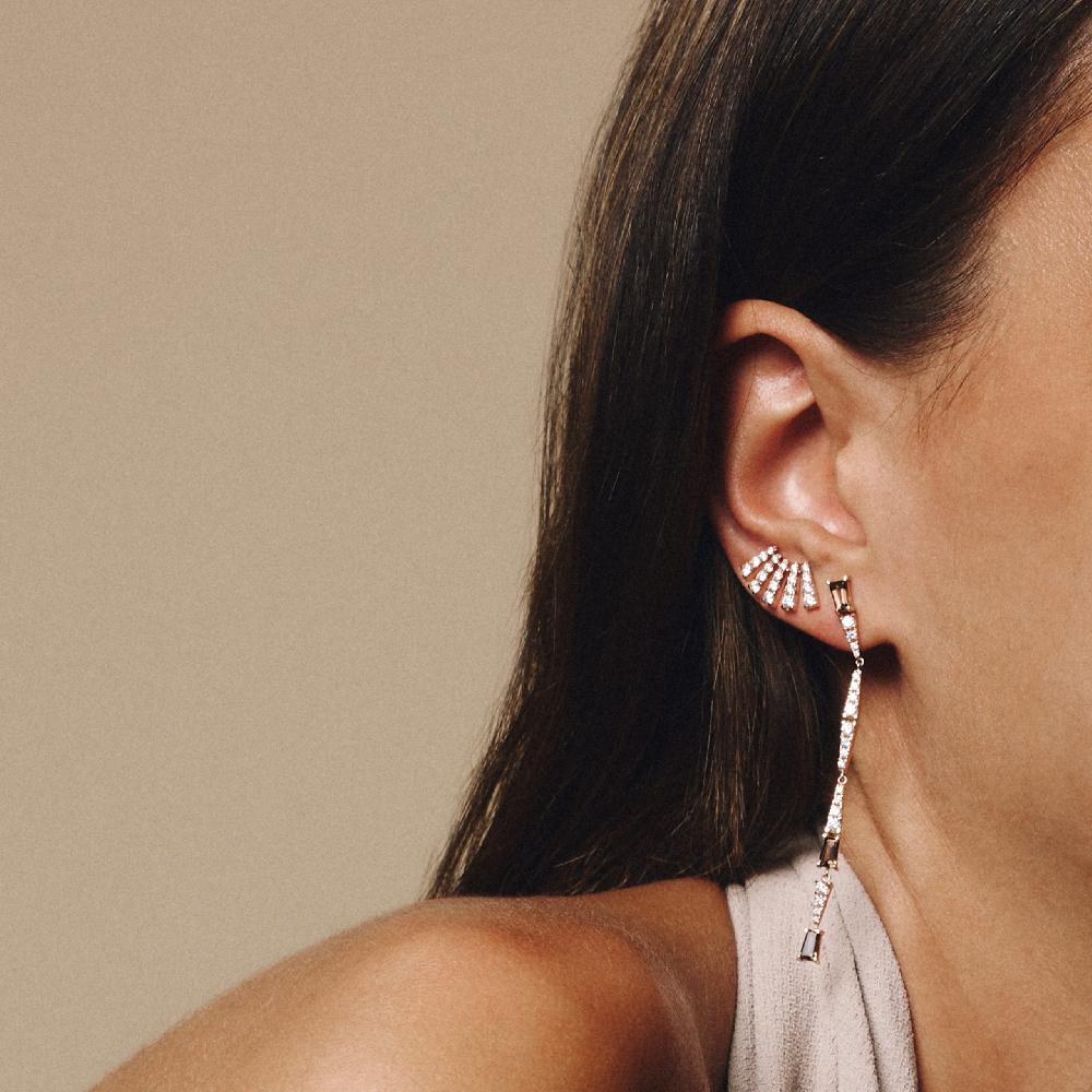Gold&roses Pendientes Smoky Club M Ofertas de temporada