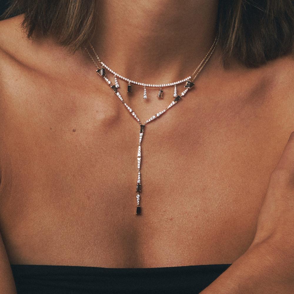 Gold&roses Collar Smoky Club Precios de Black Friday