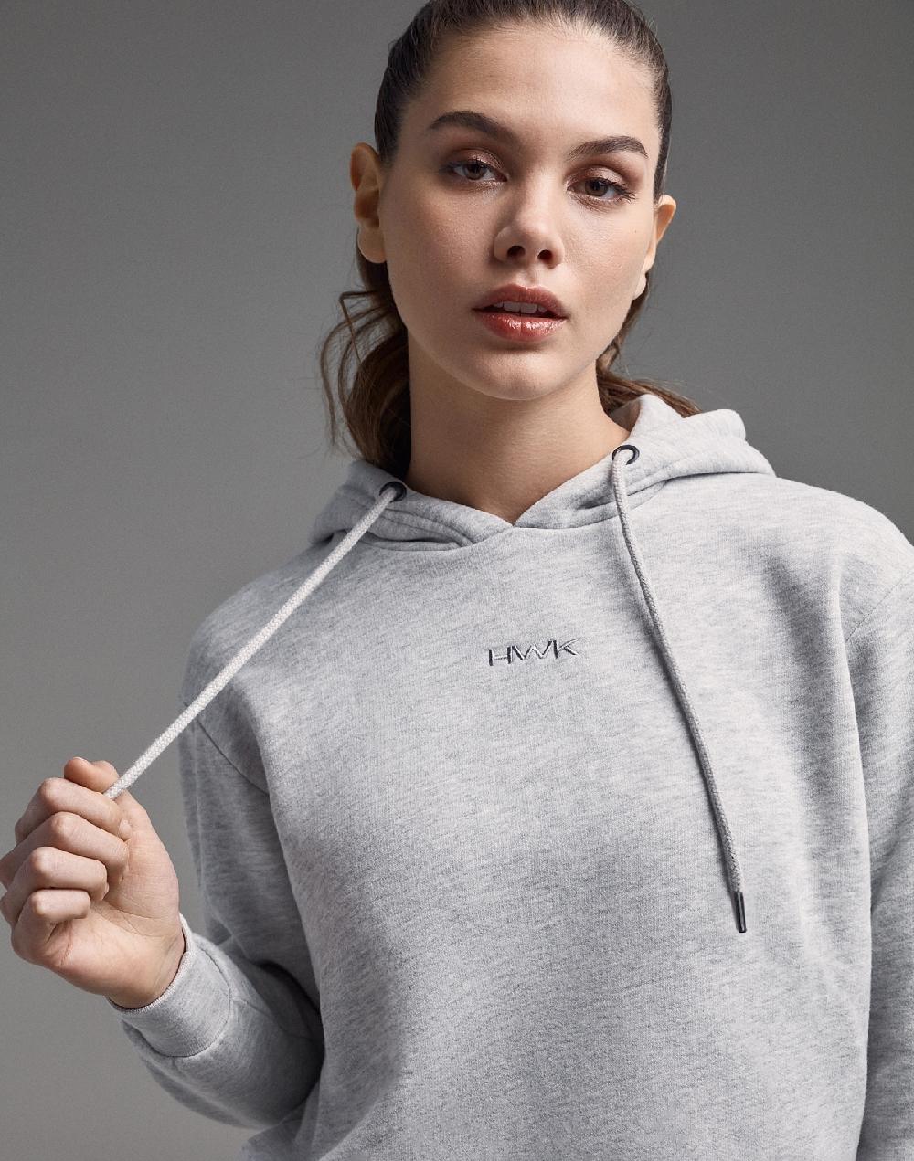 Hawkers FRA CROP HOODIE GREY Oferta especial