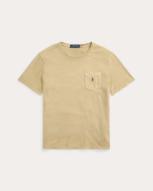 ﻿lauren ralph lauren Camiseta de algodón y lino Standard Fit para hombre | Ralph Lauren® ES Rebajas online