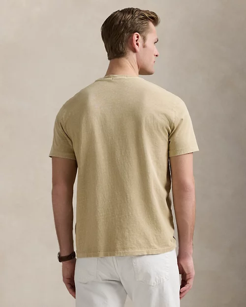 ﻿lauren ralph lauren Camiseta de algodón y lino Standard Fit para hombre | Ralph Lauren® ES Rebajas online