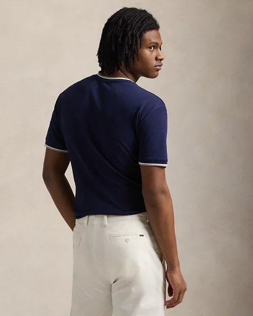 lauren ralph lauren Camiseta de piqué elástico Classic Fit para hombre | Ralph Lauren® ES Últimos 3 días
