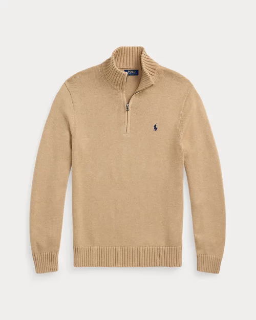 lauren ralph lauren Jersey de algodón con cremallera corta para hombre | Ralph Lauren® ES COMPRAR AHORA