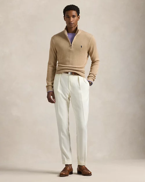 lauren ralph lauren Jersey de algodón con cremallera corta para hombre | Ralph Lauren® ES COMPRAR AHORA