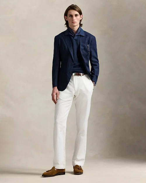 lauren ralph lauren Jersey de lino en punto de piqué para hombre | Ralph Lauren® ES Último día