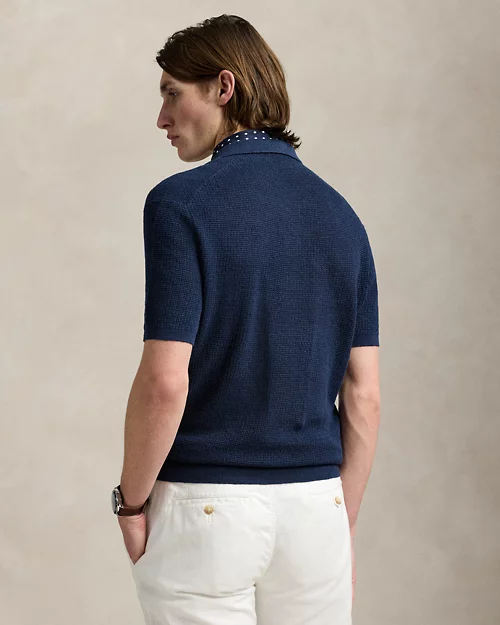 lauren ralph lauren Jersey de lino en punto de piqué para hombre | Ralph Lauren® ES Último día