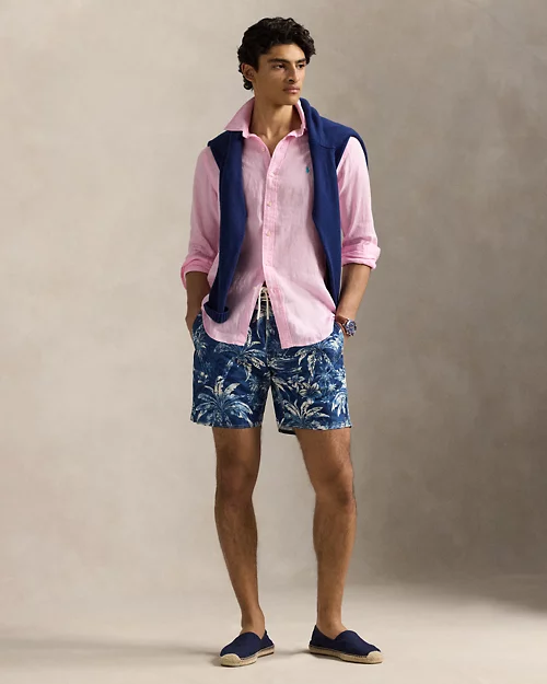 lauren ralph lauren Camisa de lino Custom Fit para hombre | Ralph Lauren® ES Ahorra y exporta