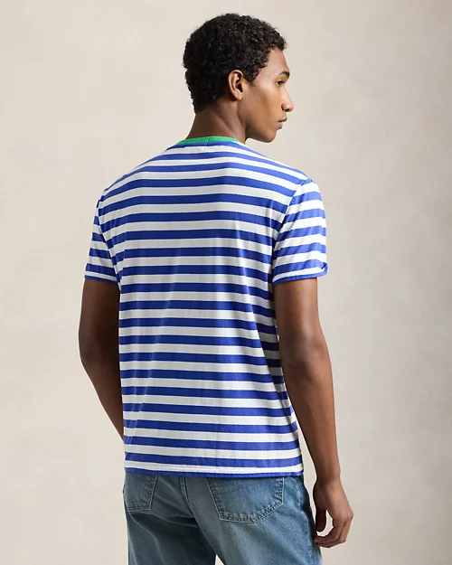 lauren ralph lauren Camiseta de punto Classic Fit con rayas para hombre | Ralph Lauren® ES Descuento