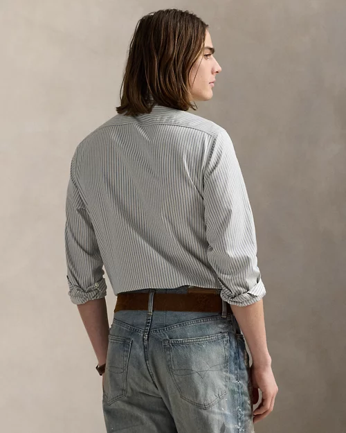 lauren ralph lauren Camisa de trabajo con rayas Classic Fit para hombre | Ralph Lauren® ES Liquidación
