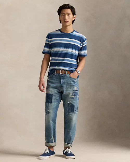 lauren ralph lauren Camiseta de algodón y lino con rayas para hombre | Ralph Lauren® ES Envío gratis