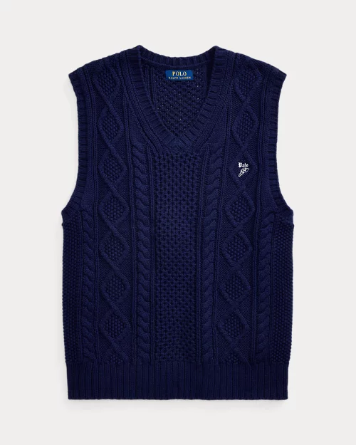 lauren ralph lauren Chaleco de punto Aran de algodón para hombre | Ralph Lauren® ES Oferta especial