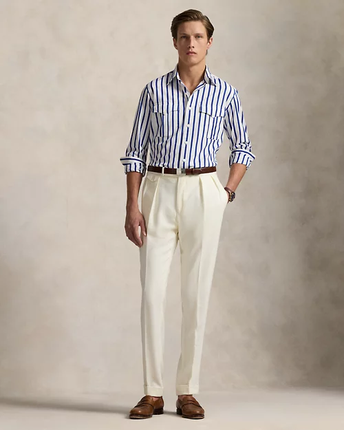 lauren ralph lauren Camisa de trabajo de popelina con rayas para hombre | Ralph Lauren® ES Envío gratis
