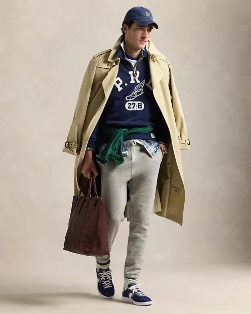lauren ralph lauren Sudadera de felpa Vintage Fit para hombre | Ralph Lauren® ES Último día