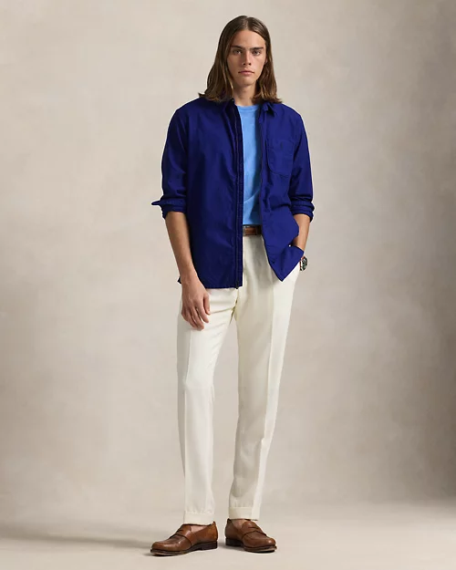 lauren ralph lauren Sobrecamisa oxford teñida en prenda para hombre | Ralph Lauren® ES Solo hoy