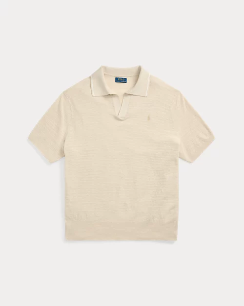 lauren ralph lauren Jersey de algodón y lino con textura para hombre | Ralph Lauren® ES Superdescuento