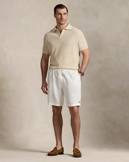 lauren ralph lauren Jersey de algodón y lino con textura para hombre | Ralph Lauren® ES Superdescuento
