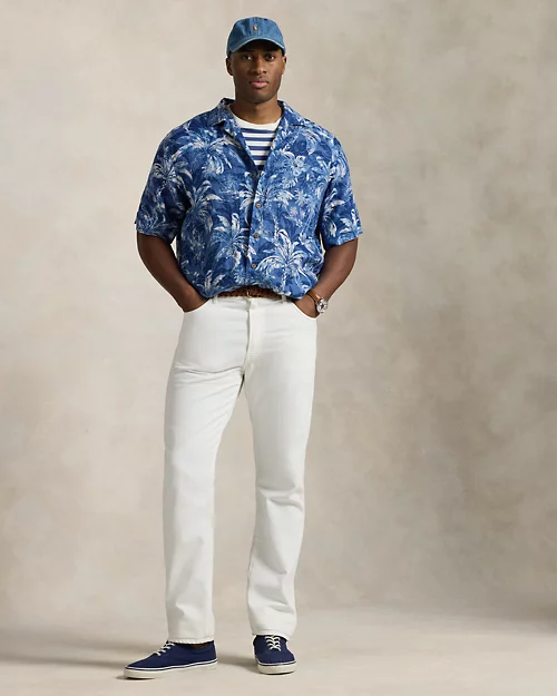 lauren ralph lauren Camisa de manga corta de lino estampada para hombre | Ralph Lauren® ES Ahorra y exporta