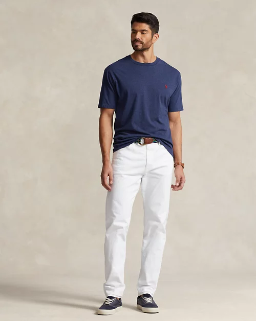 lauren ralph lauren Camiseta de punto con cuello redondo para hombre | Ralph Lauren® ES En oferta