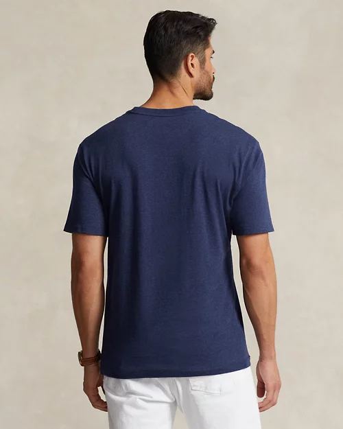 lauren ralph lauren Camiseta de punto con cuello redondo para hombre | Ralph Lauren® ES En oferta