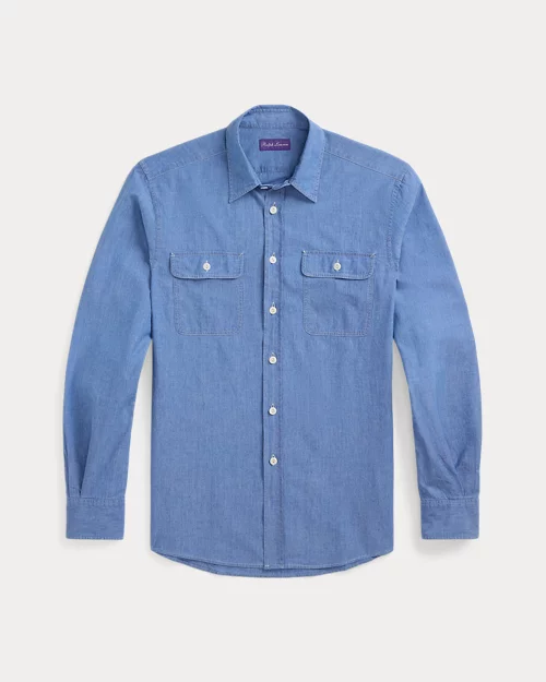 lauren ralph lauren Camisa de cambray lavado para hombre | Ralph Lauren® ES Grandes ahorros