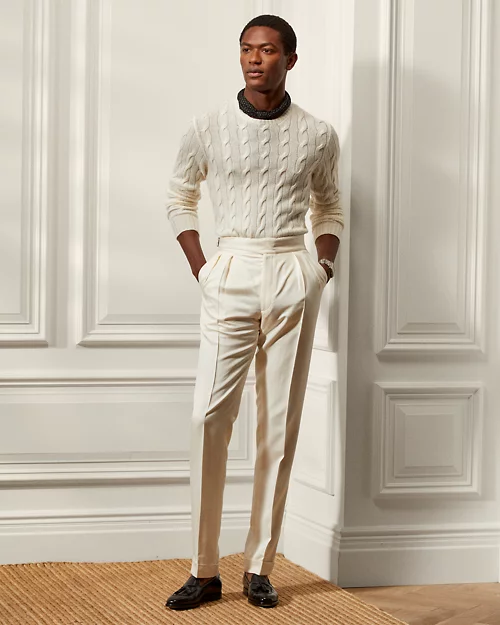 lauren ralph lauren Jersey de cachemira en punto de ochos para hombre | Ralph Lauren® ES Devoluciones gratuitas
