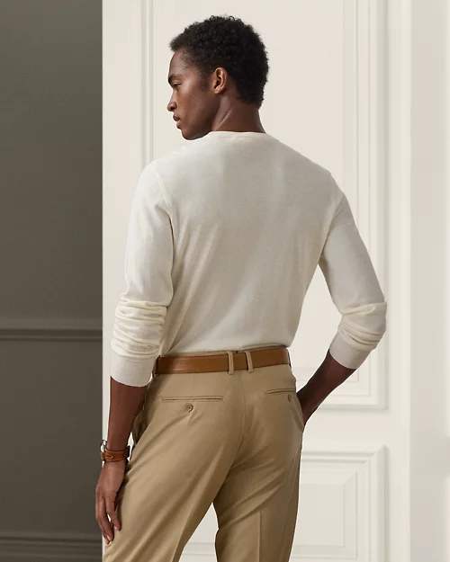 lauren ralph lauren Jersey de cachemira con cuello redondo para hombre | Ralph Lauren® ES 2025