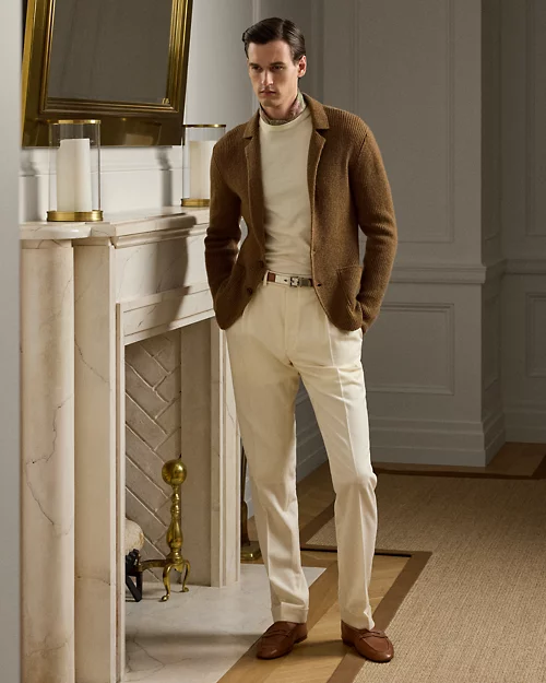 lauren ralph lauren Camiseta de algodón con cuello redondo para hombre | Ralph Lauren® ES En línea