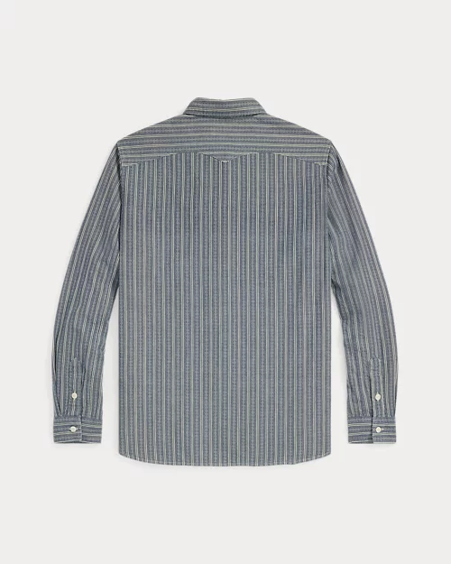 lauren ralph lauren Camisa de trabajo de cambray y dobby para hombre | Ralph Lauren® ES Outlet online