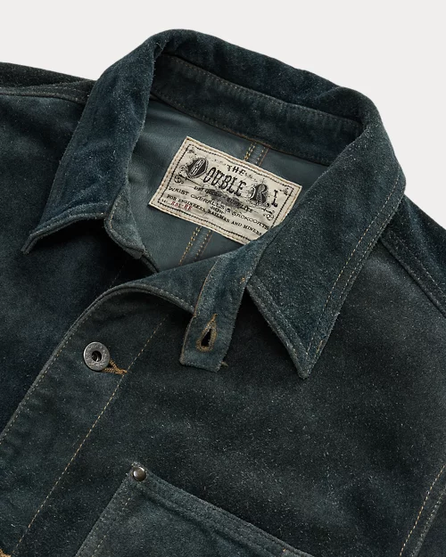 lauren ralph lauren Chaqueta de ante vuelto teñido en índigo para hombre | Ralph Lauren® ES Gran oferta