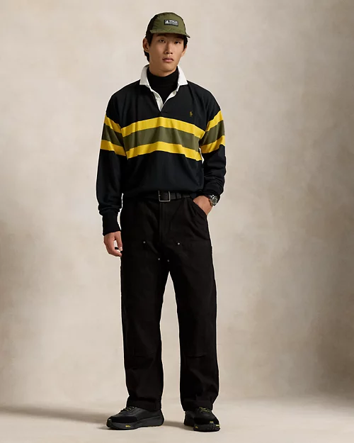 lauren ralph lauren Camiseta de rugby con rayas Classic Fit para hombre | Ralph Lauren® ES Rebajas online