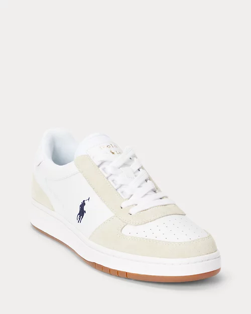 lauren ralph lauren Deportiva Court de piel y ante para hombre | Ralph Lauren® ES Descuento por venta flash