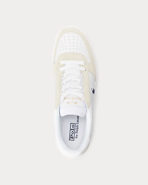 lauren ralph lauren Deportiva Court de piel y ante para hombre | Ralph Lauren® ES Descuento por venta flash