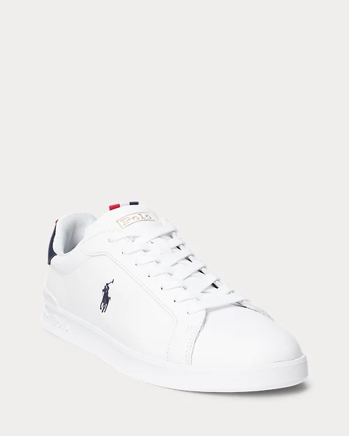 lauren ralph lauren Deportiva Heritage Court II de piel para hombre | Ralph Lauren® ES Outlet online