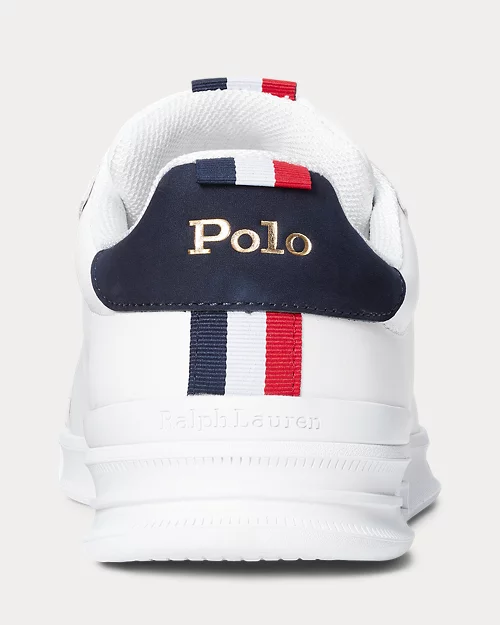 lauren ralph lauren Deportiva Heritage Court II de piel para hombre | Ralph Lauren® ES Outlet online