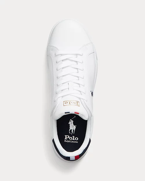 lauren ralph lauren Deportiva Heritage Court II de piel para hombre | Ralph Lauren® ES Outlet online