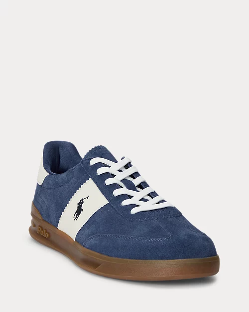 lauren ralph lauren Deportiva Heritage Aera de ante para hombre | Ralph Lauren® ES Ventas relámpago