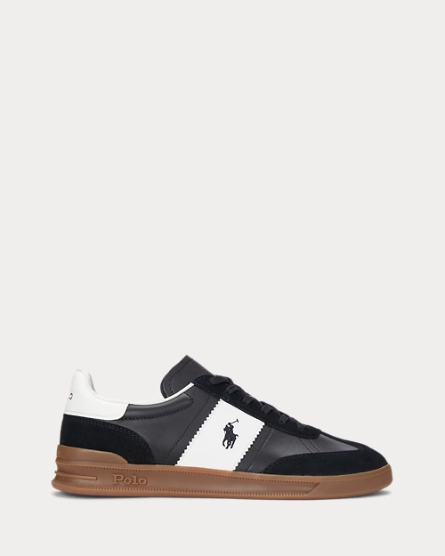 lauren ralph lauren Deportiva Heritage Aera de ante y piel para hombre | Ralph Lauren® ES