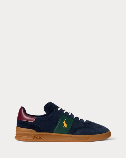 lauren ralph lauren Deportiva Heritage Aera de ante para hombre | Ralph Lauren® ES