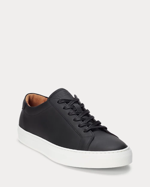lauren ralph lauren Zapatilla deportiva Jermain de piel para hombre | Ralph Lauren® ES Tienda