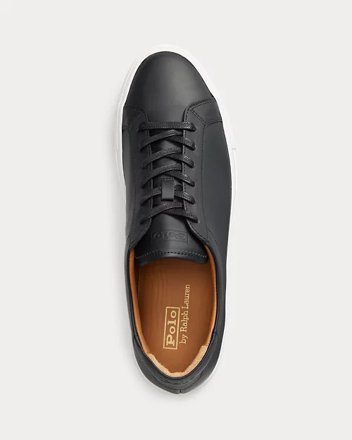 lauren ralph lauren Zapatilla deportiva Jermain de piel para hombre | Ralph Lauren® ES Tienda