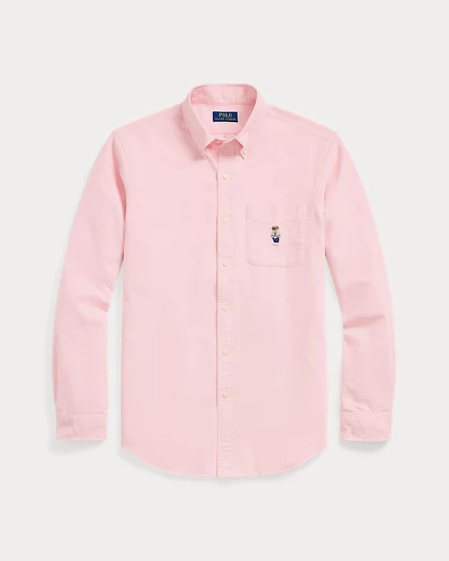 lauren ralph lauren Camisa oxford Custom Fit con Polo Bear para hombre | Ralph Lauren® ES Rebajas online