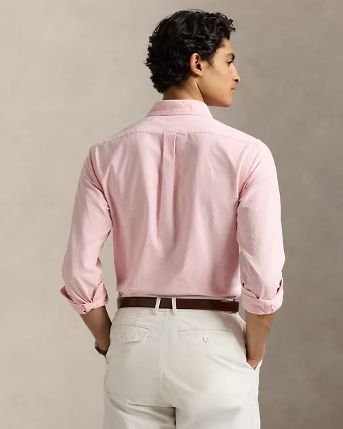 lauren ralph lauren Camisa oxford Custom Fit con Polo Bear para hombre | Ralph Lauren® ES Rebajas online
