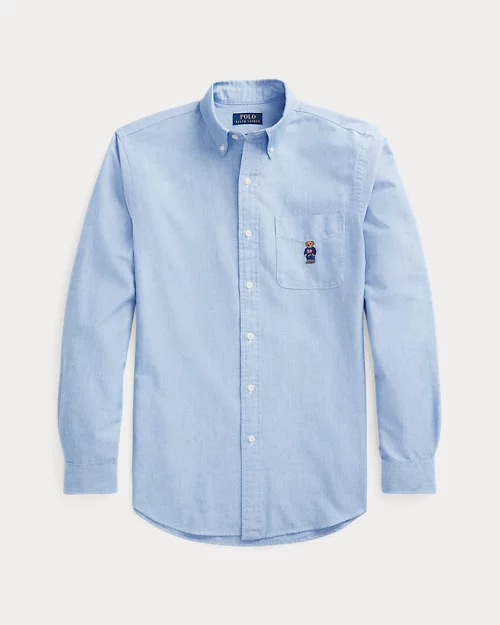 lauren ralph lauren Camisa oxford Custom Fit con Polo Bear para hombre | Ralph Lauren® ES Rebajas top