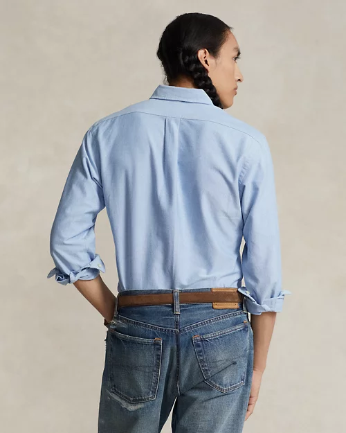 lauren ralph lauren Camisa oxford Custom Fit con Polo Bear para hombre | Ralph Lauren® ES Rebajas top
