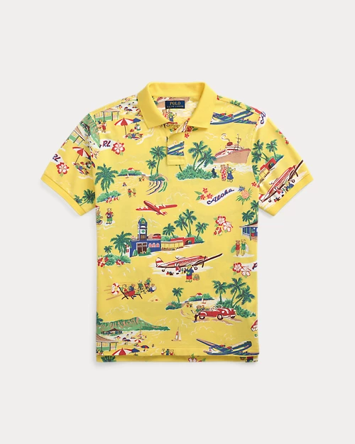 lauren ralph lauren Polo de piqué Custom Slim con Polo Bear para hombre | Ralph Lauren® ES Oferta especial