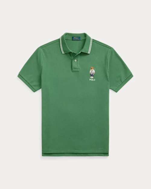 lauren ralph lauren Polo de piqué Custom Slim con Polo Bear para hombre | Ralph Lauren® ES Oferta especial de fábrica