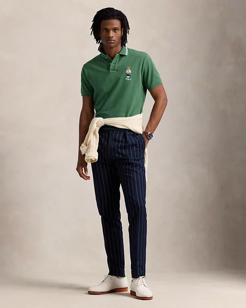 lauren ralph lauren Polo de piqué Custom Slim con Polo Bear para hombre | Ralph Lauren® ES Oferta especial de fábrica