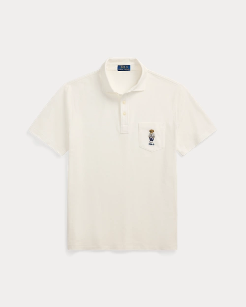 lauren ralph lauren Polo de piqué Custom Slim con Polo Bear para hombre | Ralph Lauren® ES Superdescuento